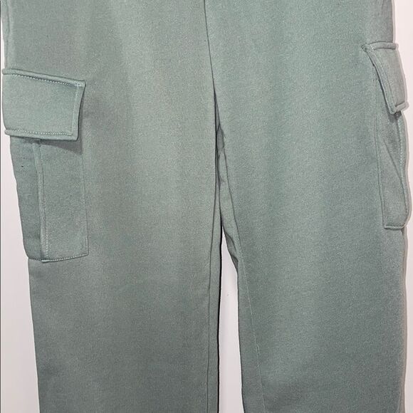 Green Cargo Track Pants - Picture 3 of 10